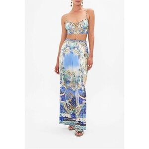 NEW CAMILLA minimal wide leg pants in views of vesuvius size S